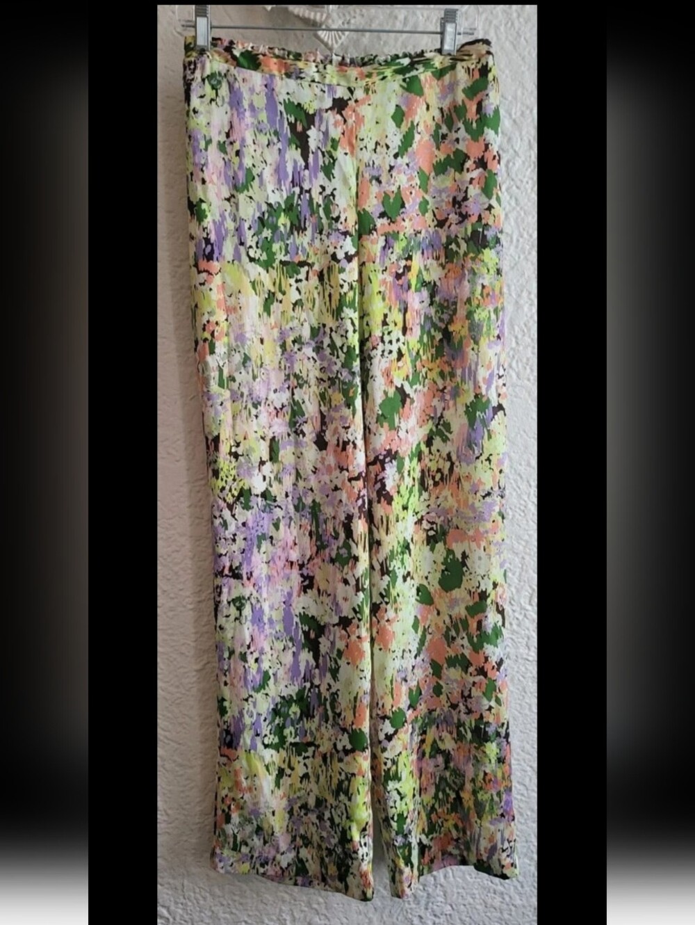 Primark Multicolor Abstract Floral Wide-Leg Pants